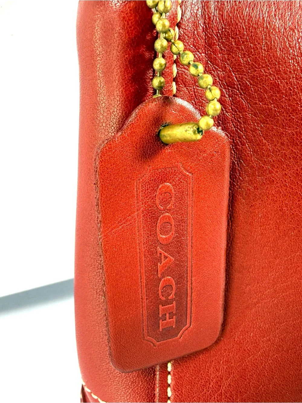 Coach compact red